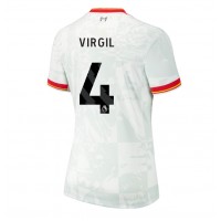 Maglia Calcio Liverpool Virgil van Dijk #4 Terza Divisa Donna 2024-25 Manica Corta